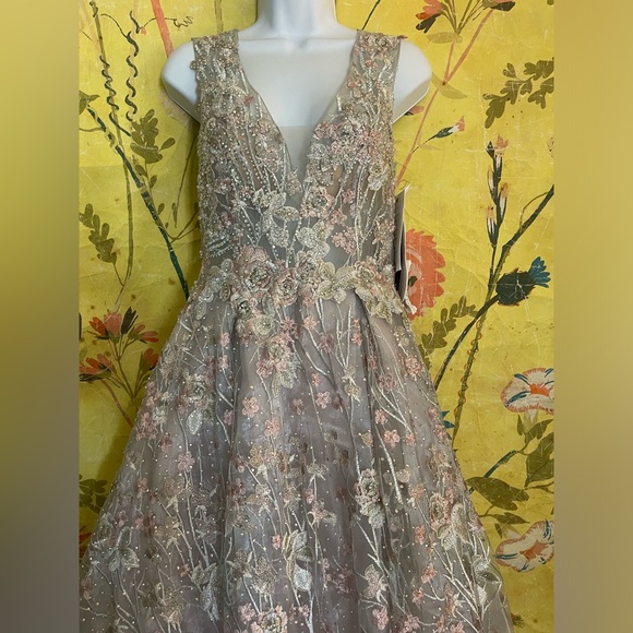 MAC DUGGAL Embroidered Floral Ball Gown - Picture 7 of 7